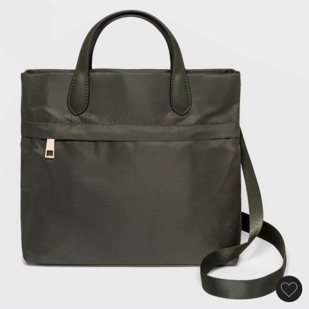 CONVERTIBLE BACKPACK TOTE PURSE CROSSOVER - OLIVE GREEN